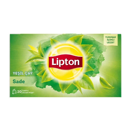 Lipton Yeşil Çay Sade  20'Li Bardak Poşet 40 G TETT 12.24