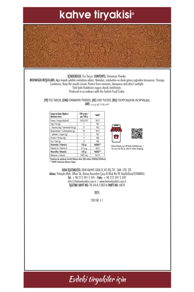 Toz Tarçın 200 Gr - 3