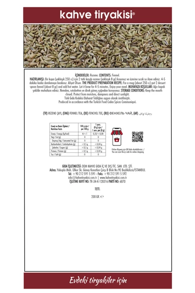 Rezene Çayı 200 Gr - 3