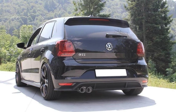 POLO 6R/6C (2010-2017) KASA IÇIN UYUMLU MAKYAJLI GTI GÖRÜNÜM ARKA TAMPON VE DİFÜZÖR - Resim 3