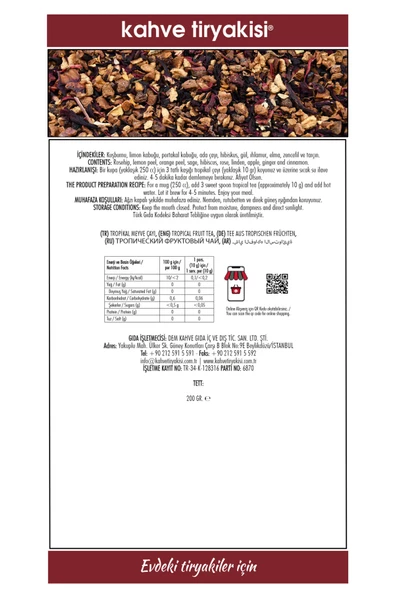 Tropikal Çay 200 gr - 3