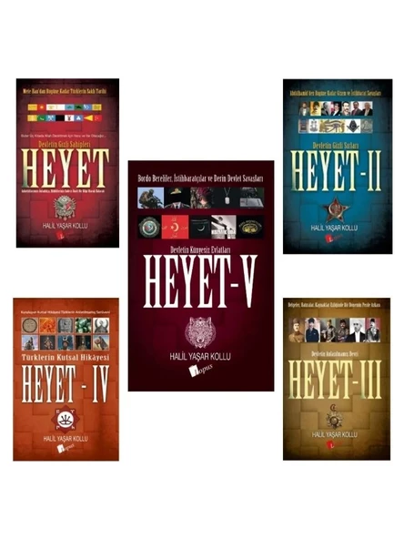 Heyet Serisi 1 -2 -3-4-5 Halil Yaşar Kollu 5 Kitap Devletin Künyesiz Evlatları Lopus Yayınları ürün görseli