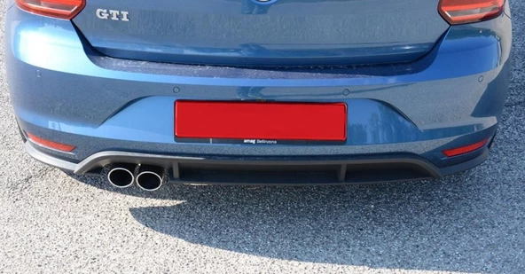 POLO 6R/6C (2010-2017) KASA IÇIN UYUMLU MAKYAJLI GTI GÖRÜNÜM ARKA TAMPON VE DİFÜZÖR - Resim 4