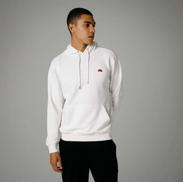 Ellesse Bisiklet Yaka Sweatshirt Beyaz Erkek EM279 - 5
