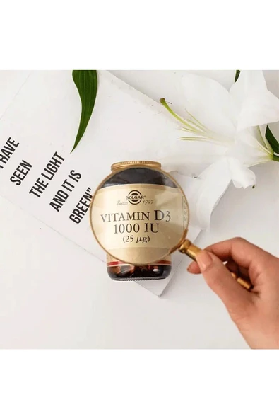 Solgar Vitamin D3 1000ıu 100 Kapsül - 5