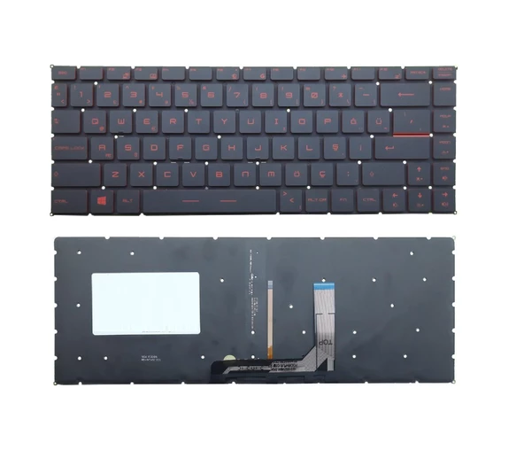 Msi GS658SE Klavye Kırmızı Tuş TR ışıklı