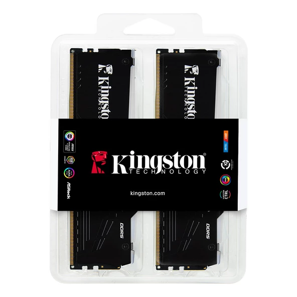 Kingston Beast RGB Expo 32GB(2X16) 6000MHz CL36 KF560C36BBE2AK2-32TR DDR5 Masaüstü Performans Ram - 3