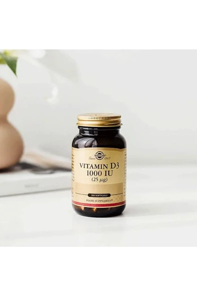 Solgar Vitamin D3 1000ıu 100 Kapsül - 4