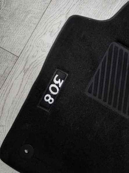 Rizline Peugeot 308 2022 Sonrası Halı Paspas Siyah - Resim 2