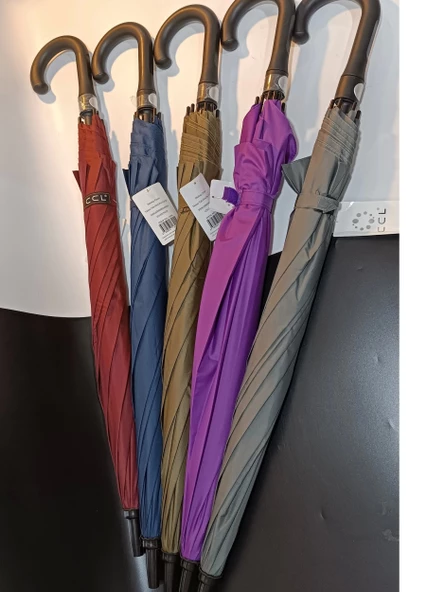 Büyük Boy Baston Fiber Şemsiye 105 cm Çap - 2