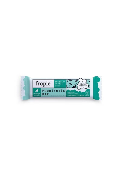 Fropie Brezilya Cevizi & Chia Probiyotik Bar 35 gr