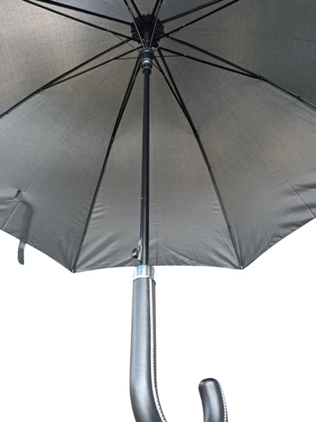 Baston Deri Saplı Şemsiye 105 cm Çap - 6