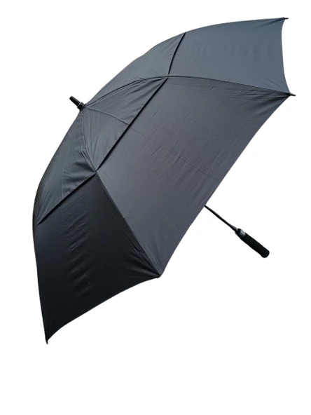 Protokol Büyük Boy Karbon Fiber Baston Şemsiye 150 cm Çap - 5