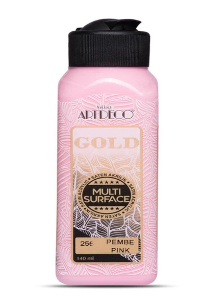 Artdeco Gold Multi Surface Akrilik Boya 140 ml. 256 PEMBE