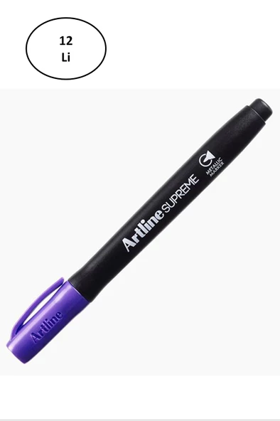 Artline Supreme Permament Markör 1.0 Mm Mor 12'li