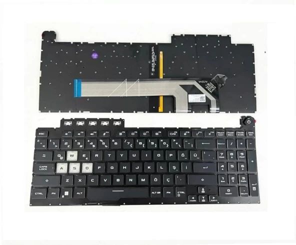Asus Tuf Gaming FX506IV Klavye Tuş Takımı Siyah TR ışıklı