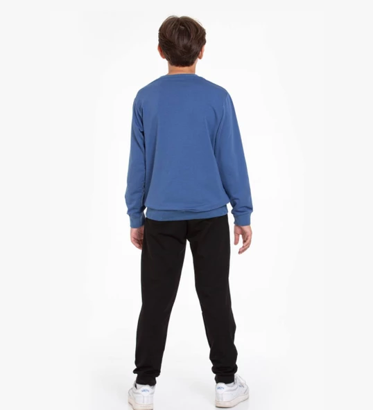 TRİLİYA-Garson Boy Eşofman Takımı  5-14 Yaş, Lüks Günlük ve Okul, Cepli, Likralı Kumaş - 11