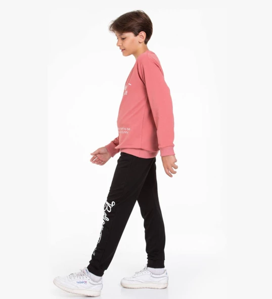 TRİLİYA-Garson Boy Eşofman Takımı  5-14 Yaş, Lüks Günlük ve Okul, Cepli, Likralı Kumaş - 6