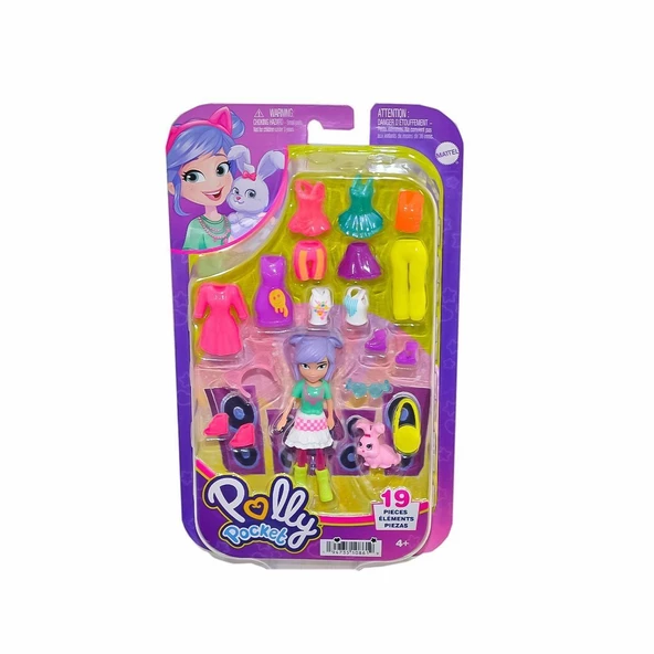 HKV88 Polly Pocket Farklı Kombin Eğlencesi Oyun Setleri