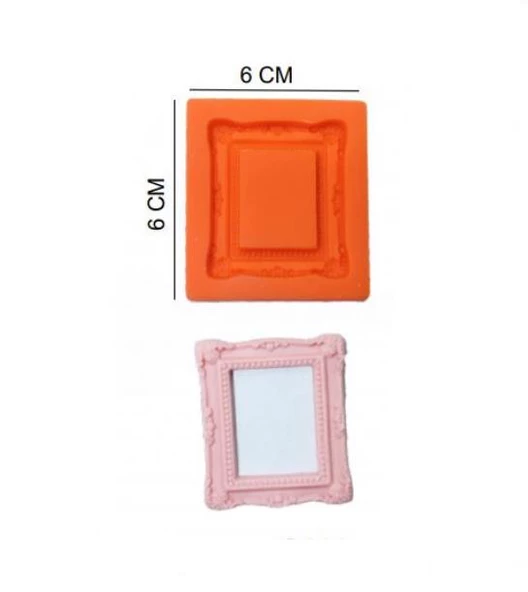 ŞEKER HAMUR KALIBI SİLİKON ÇERÇEVE 6*6 CM