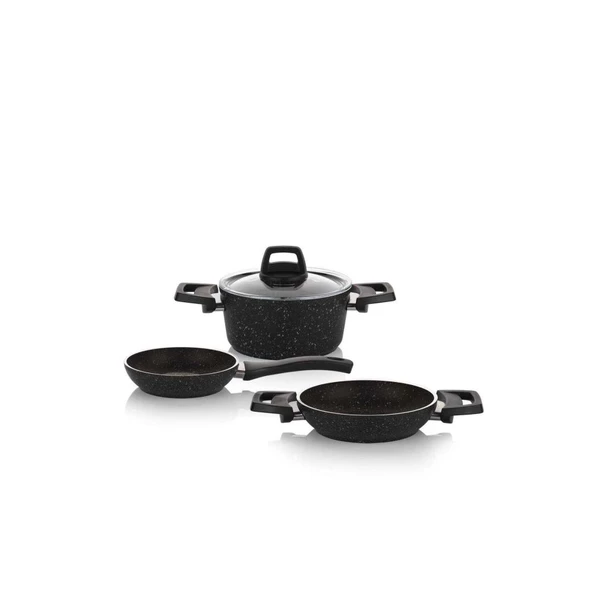 Acar Easy Cook 4 Parça Granit Tencere Seti XKT-21-0397 - 2