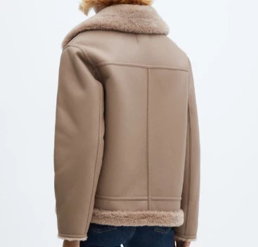 Mango Suni kürk astarlı ceket - 5