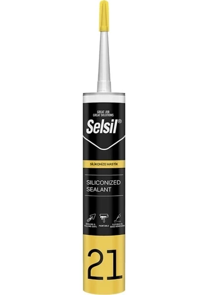 SİLİKONİZE MASTİK SİYAH 500 GR SELSİL