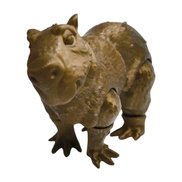3D Hareketli Kapibara Oyuncak - Altın kahve