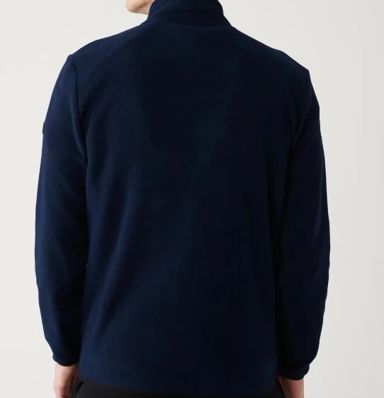 AVVA Erkek Lacivert Polar Sweatshirt Dik Yaka Soğuğa Dayanıklı Fermuarlı Regular Fit E001069 - 2