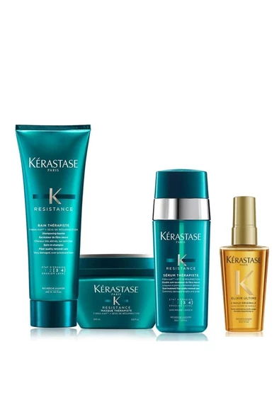 Aşırı Yıpranmış Saçlar Için Şampuan 250 Ml + Maske 200 Ml + Serum 30 Ml + Elixir Yağ 50 Ml