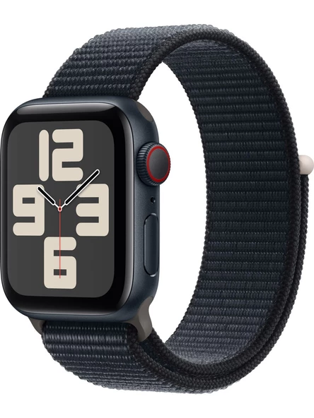 Apple Watch SE 2.Nesil (2023) GPS + Cellular 40mm Midnight Aluminium Case with Midnight Sport Loop