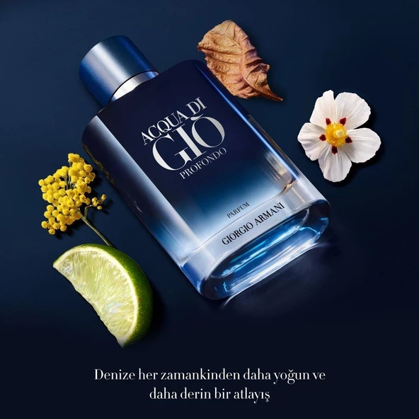 Giorgio Armani Acqua Di Gio Profondo Parfum 50 ml Erkek Parfümü - Resim 5