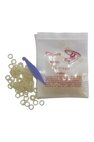 FİRST CLASS Diş Teli Lastiği 1/8 6.5oz Heavy Ağıziçi Lastik-Ortodonti Lastiği Ve Takma Aparatı