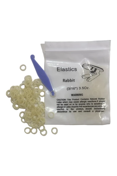 FİRST CLASS Diş Teli Lastiği 3/16 3.5oz Heavy Ağıziçi Lastik-Ortodonti Lastiği Takma Aparatı ve Ortodonti mumu - 3