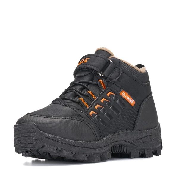 Albishoes Erkek Çocuk Kürklü Fermuarlı Outdoor Bot Cırtlı Suya Dayanıklı Kışlık Çocuk Bot (26-35) - 2