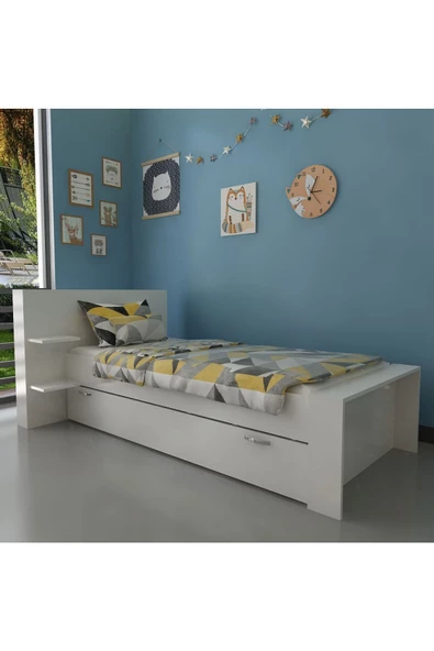 Myniture Home & Living Trend Yavrulu Karyola Q4013-1 Beyaz Beyaz