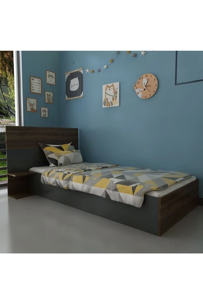 Myniture Home & Living Trend Karyola Q4027-5 Ceviz Antrasit