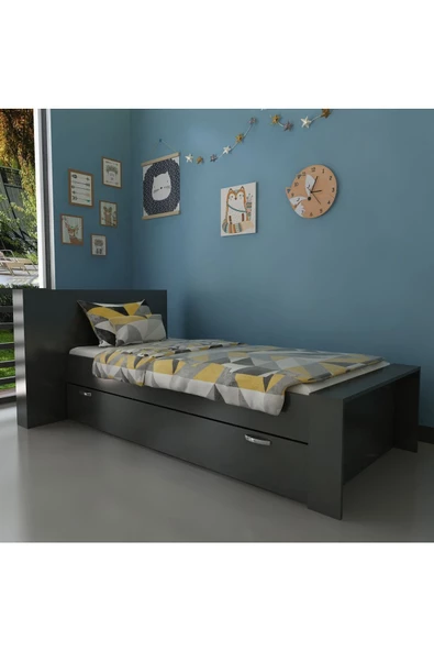 Myniture Home & Living Trend Yavrulu Karyola Q4014-4 Antrasit