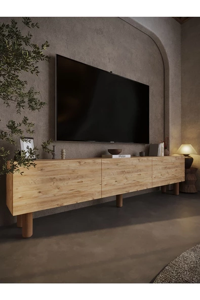 Myniture Home & Living Festival Tv Sehpası BH3017-6 Çam Bohem Tv Ünitesi ürün görseli 1