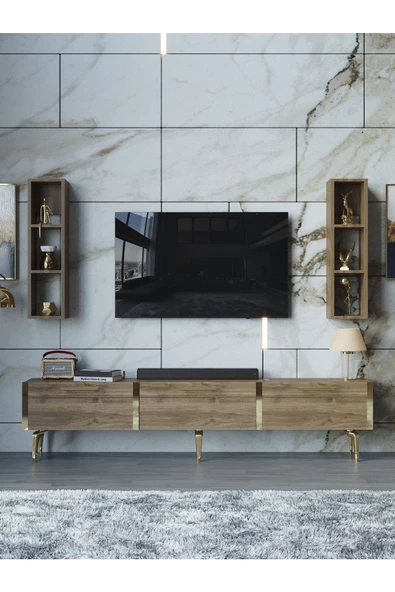 Myniture Home & Living Festival Tv Ünitesi G3004-2-Y1-D1 Gold Ceviz - 2