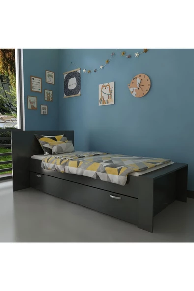 Myniture Home & Living Trend Yavrulu Karyola Q4015-4 Antrasit