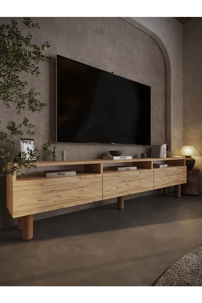 Myniture Home & Living Festival Tv Sehpası BH3033-6 Çam Bohem Tv Ünitesi ürün görseli 1