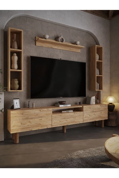 Myniture Home & Living Festival Tv Ünitesi BH3038-6 Çam Bohem Tv Sehpası