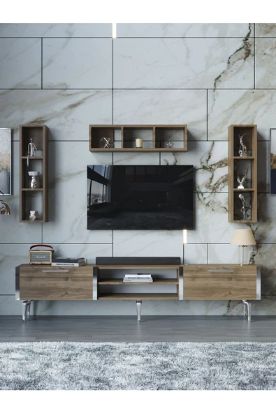 Myniture Home & Living Festival Tv Ünitesi S3006-2-Y1-D1 Silver Ceviz - 2