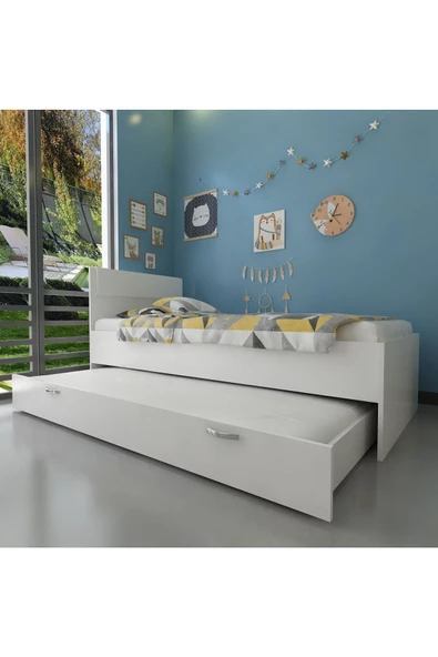 Myniture Home & Living Trend Yavrulu Karyola Q4010-1 Beyaz Beyaz
