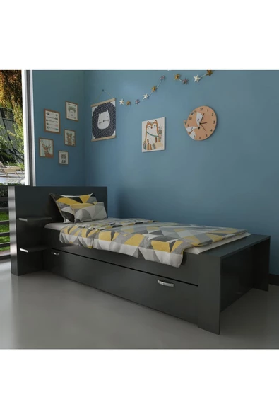 Myniture Home & Living Trend Yavrulu Karyola Q4013-4 Antrasit