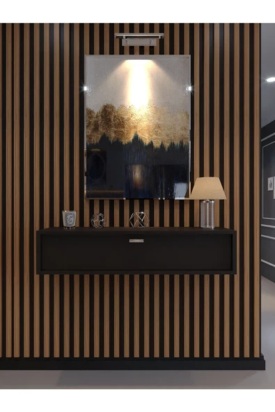 Myniture Home & Living Lüks Dresuar Antrasit - Silver Kulp - 2