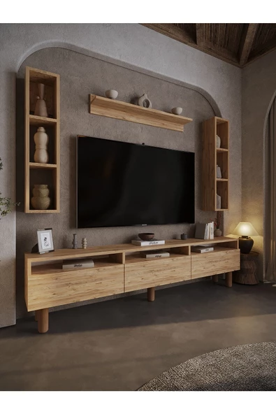 Myniture Home & Living Festival Tv Ünitesi BH3037-6 Çam Bohem Tv Sehpası ürün görseli 1