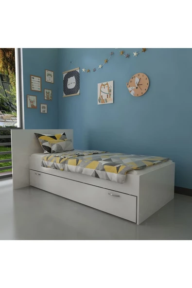 Myniture Home & Living Trend Yavrulu Karyola Q4016-1 Beyaz Beyaz