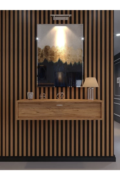 Myniture Home & Living Lüks Dresuar Çam - Silver Kulp